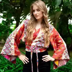 Kantha Butterfly Top