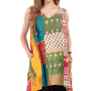 Kantha Sleeveless Tunic