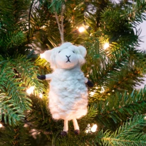 Felted Sheep Ornaments